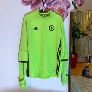 ADIDAS, Training Top, Chelsea, Fluorescent yellow color.